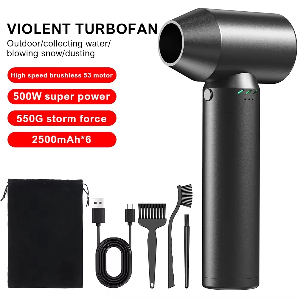 Vacuum Chamber Kit With Pump - High-Speed 80000RPM Turbo Jet Fan Brushless