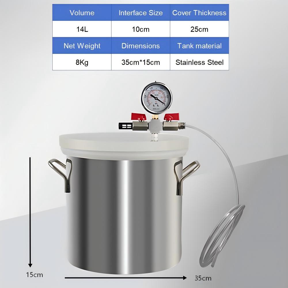Stainless Steel Vacuum Chamber - огляд і ціна Vacuum Chamber Kit With Pump