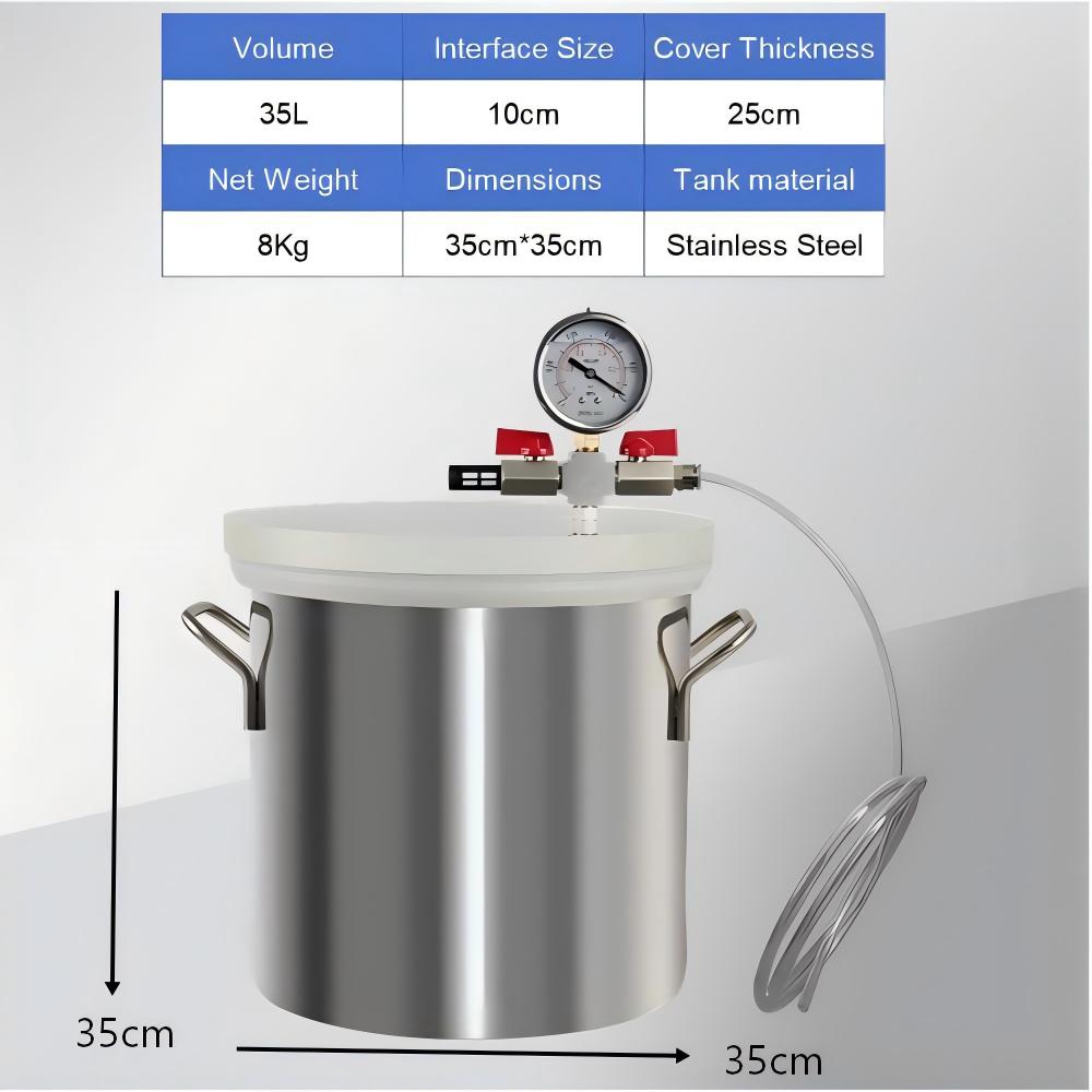 Stainless Steel Vacuum Chamber - огляд і ціна Vacuum Chamber Kit With Pump