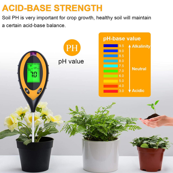 4 in 1 PH Light Temp Moisture  - огляд і ціна Ph Meter Digital Water Tester