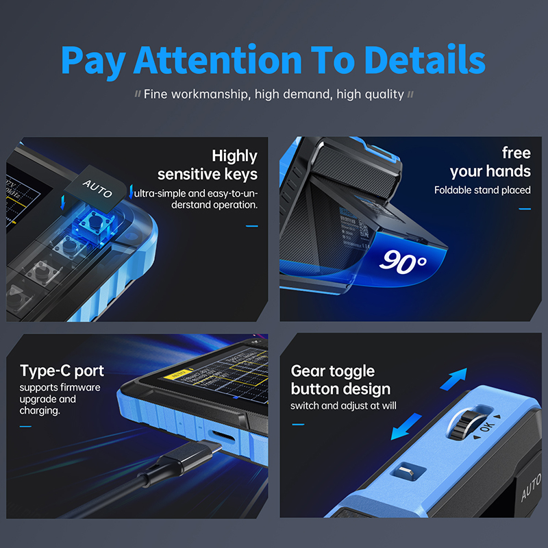 FNIRSI DSO152 Mini Handheld Di - огляд і ціна Fnirsi Digital Oscilloscope Handheld