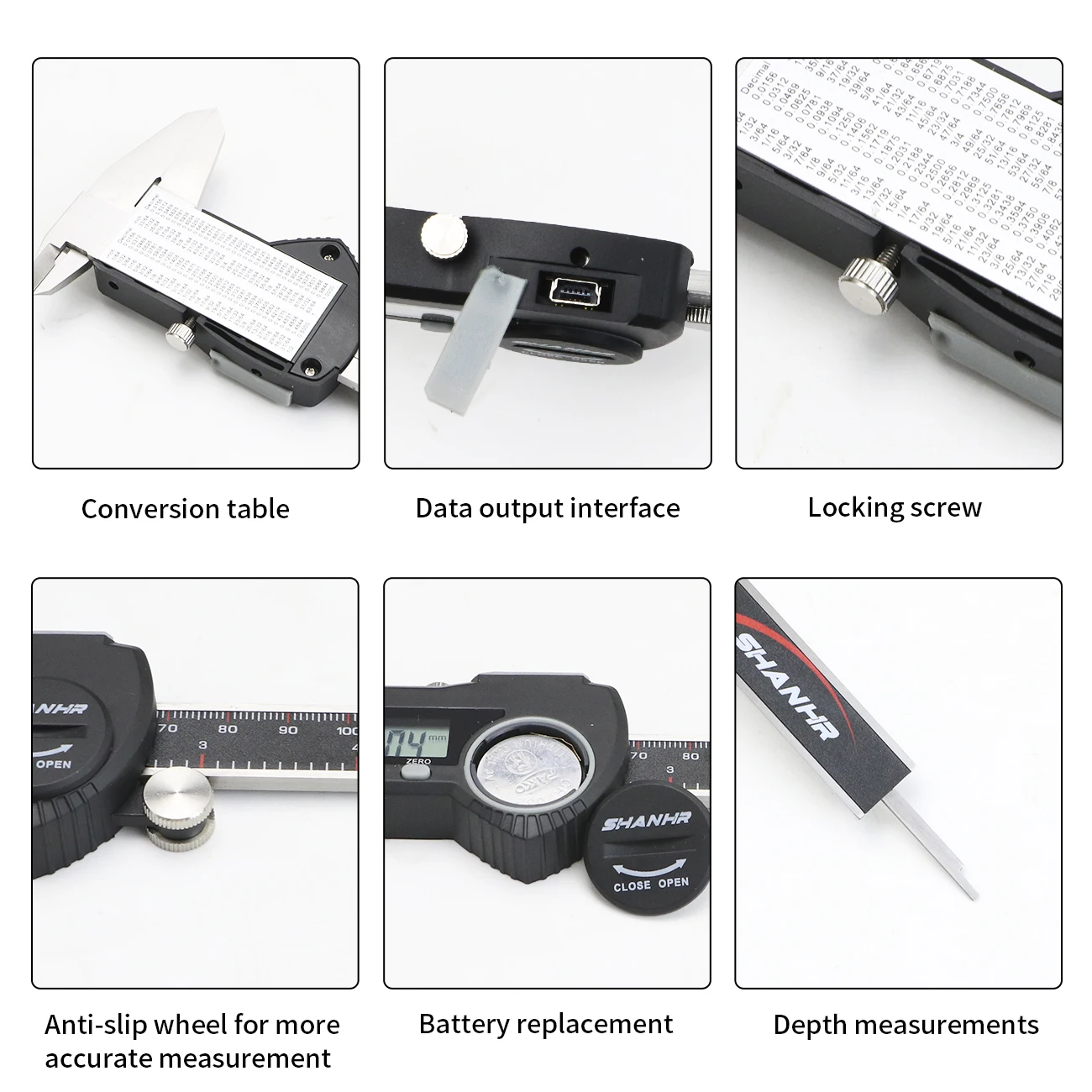 SHANHR IP54 150 mm Electronic  - огляд і ціна Digital Caliper 150Mm Stainless Steel