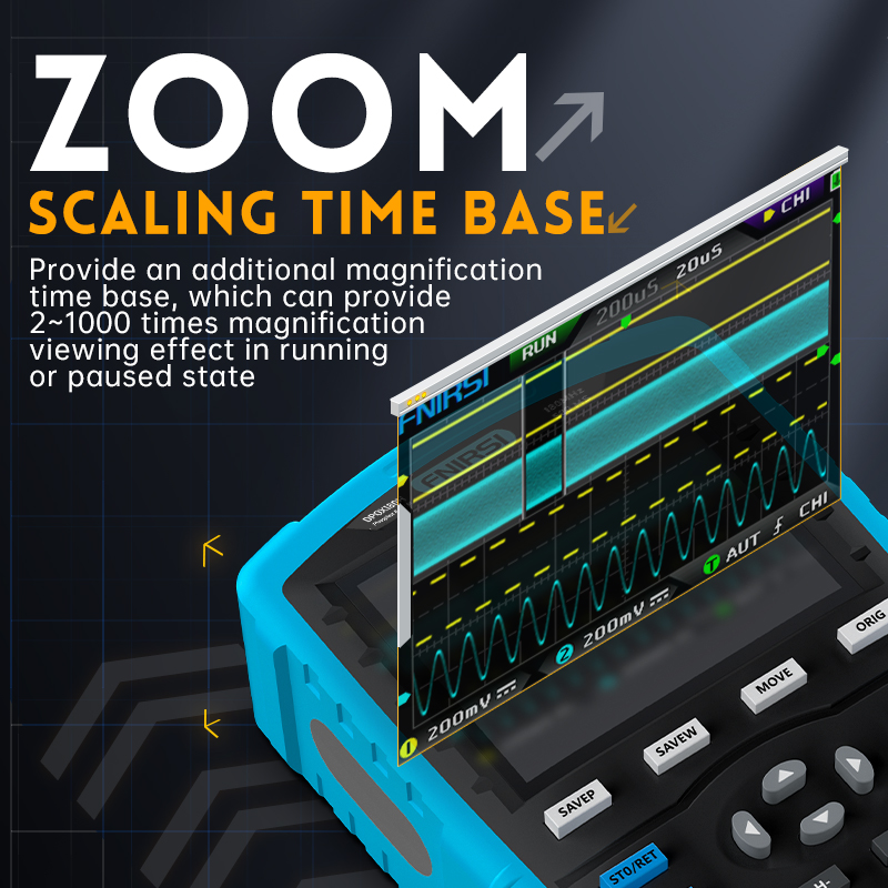 FNIRSI DPOX180H Handheld Phosp - огляд і ціна Fnirsi Digital Oscilloscope Handheld