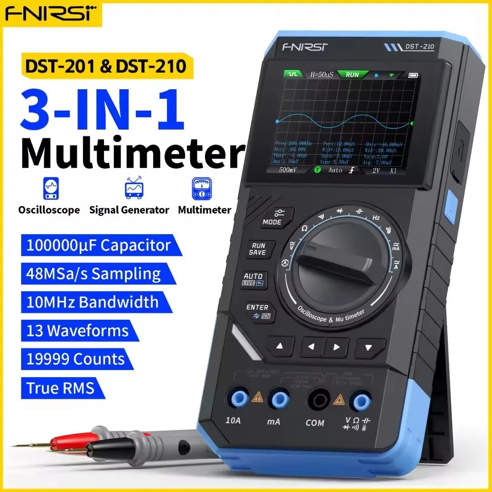 DST210 3-in-1 Digital Multimet - огляд і ціна Fnirsi Digital Oscilloscope Handheld